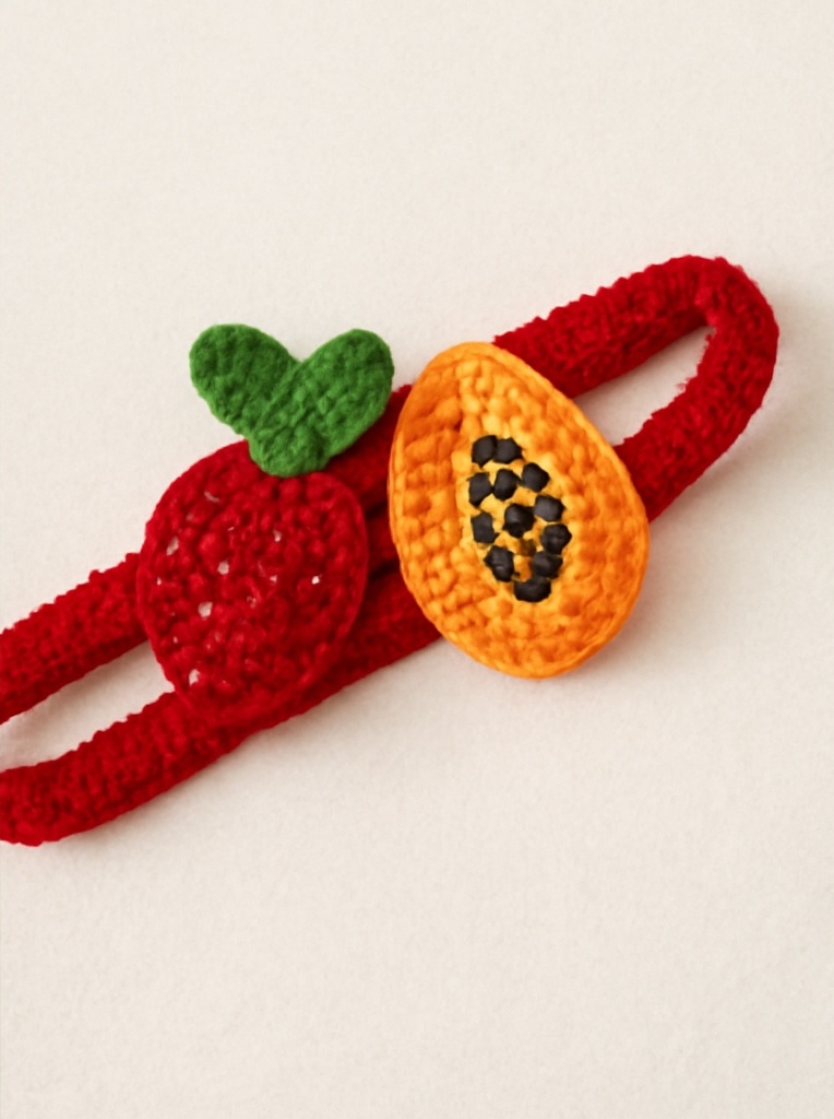 Strawberry Papaya Baby Headband